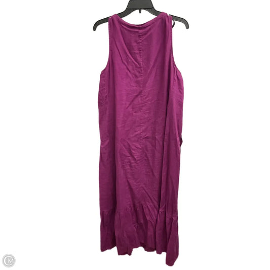 Dress Casual Maxi By J. Jill In Purple, Size: L