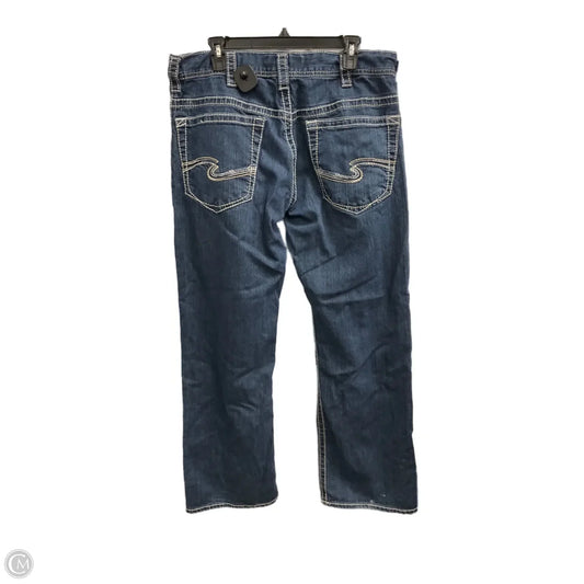Jeans Flared By Silver In Blue Denim, Size: 2x