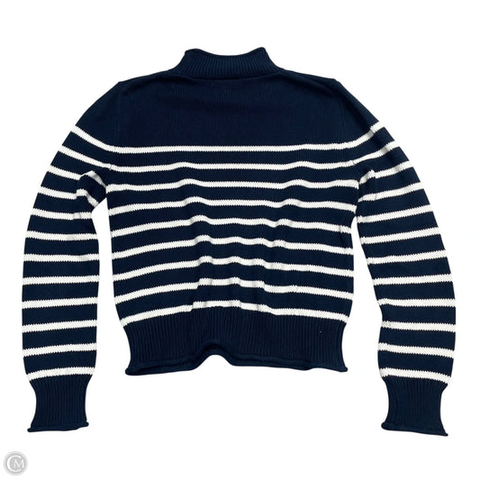 Sweater By J. Crew In Blue & White, Size: S
