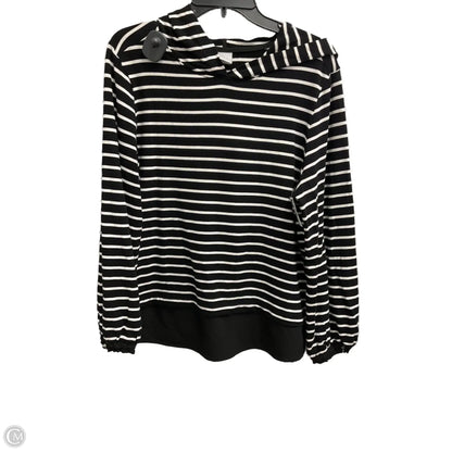 Top Long Sleeve By Chicos In Striped Pattern, Size: L