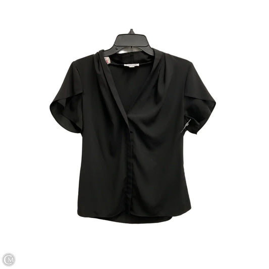 Top Short Sleeve By Calvin Klein In Black, Size: M