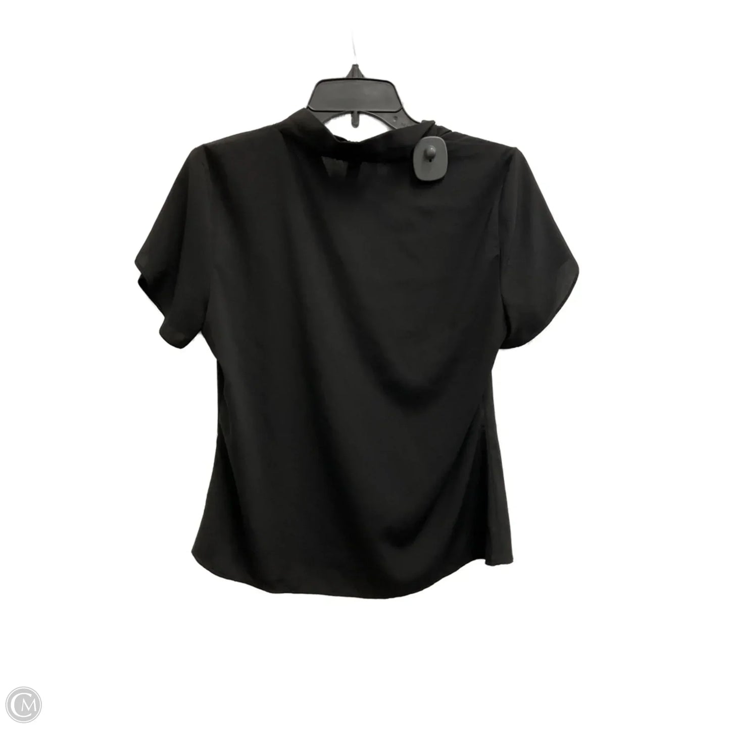 Top Short Sleeve By Calvin Klein In Black, Size: M