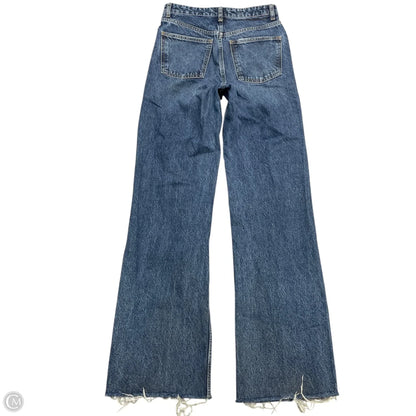Jeans Wide Leg By Zara In Blue Denim, Size: 6