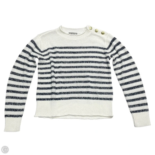 Sweater By J. Crew In Blue & White, Size: Xs