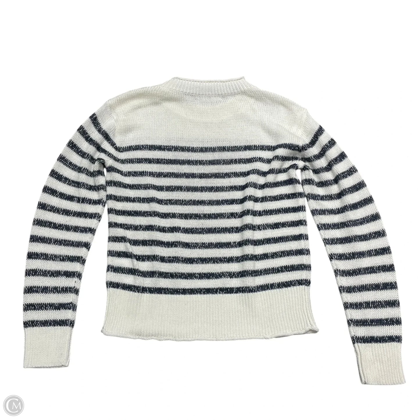 Sweater By J. Crew In Blue & White, Size: Xs