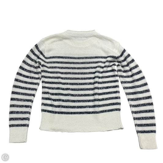 Sweater By J. Crew In Blue & White, Size: Xs