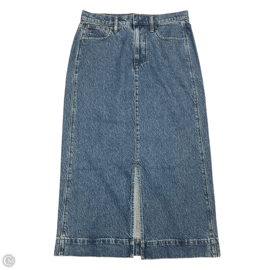 Skirt Maxi By J. Crew In Blue Denim, Size: 2