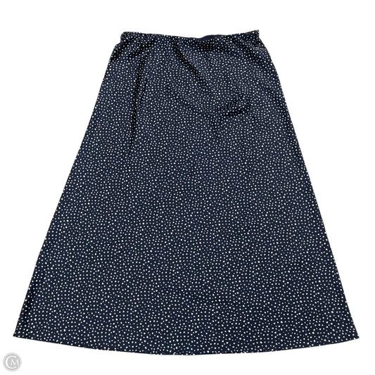 Skirt Midi By J. Crew In Blue & White, Size: S